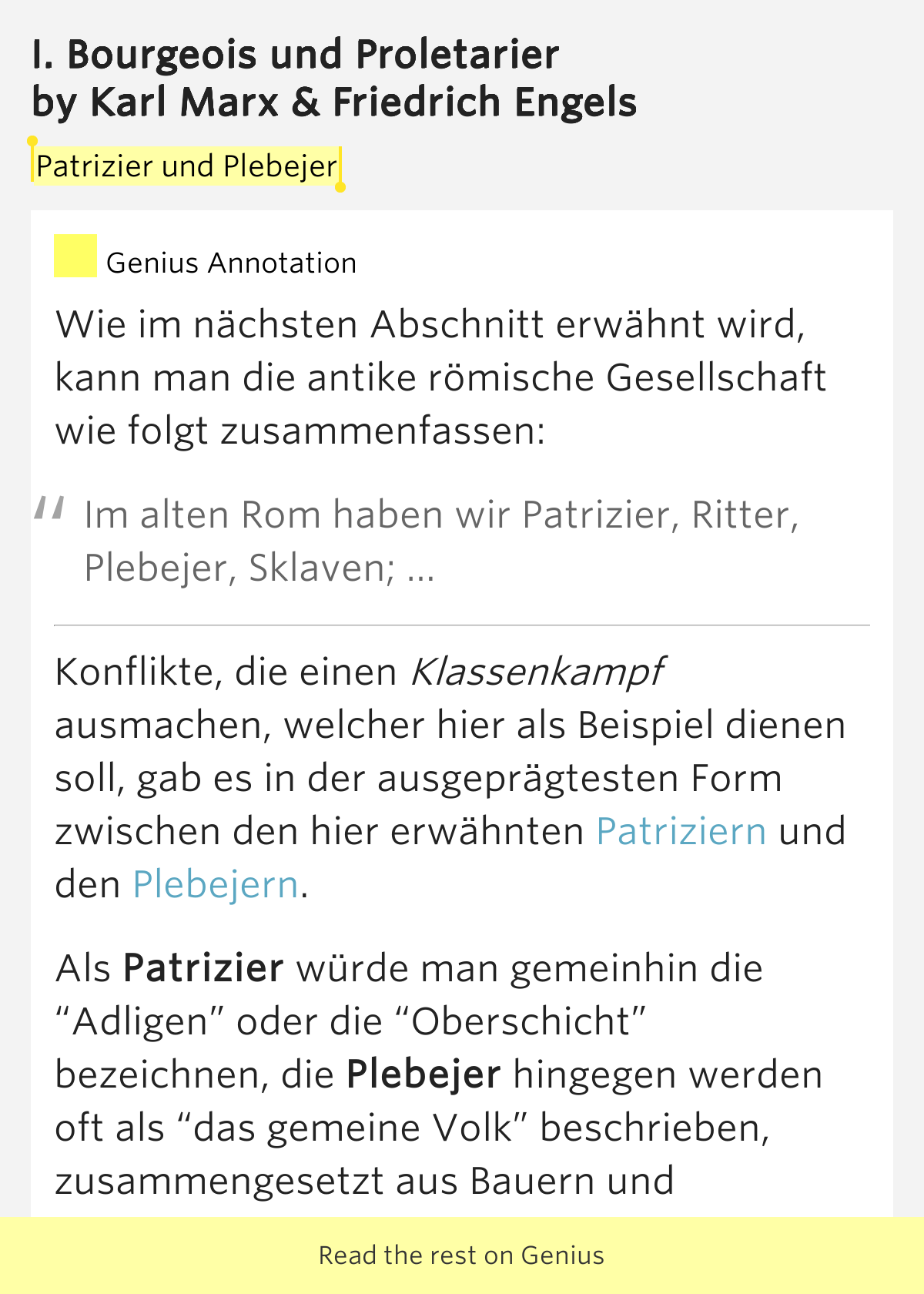 Das Gemeine Volk Im Alten Rom