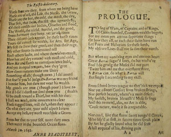 anne bradstreet the prologue analysis pdf