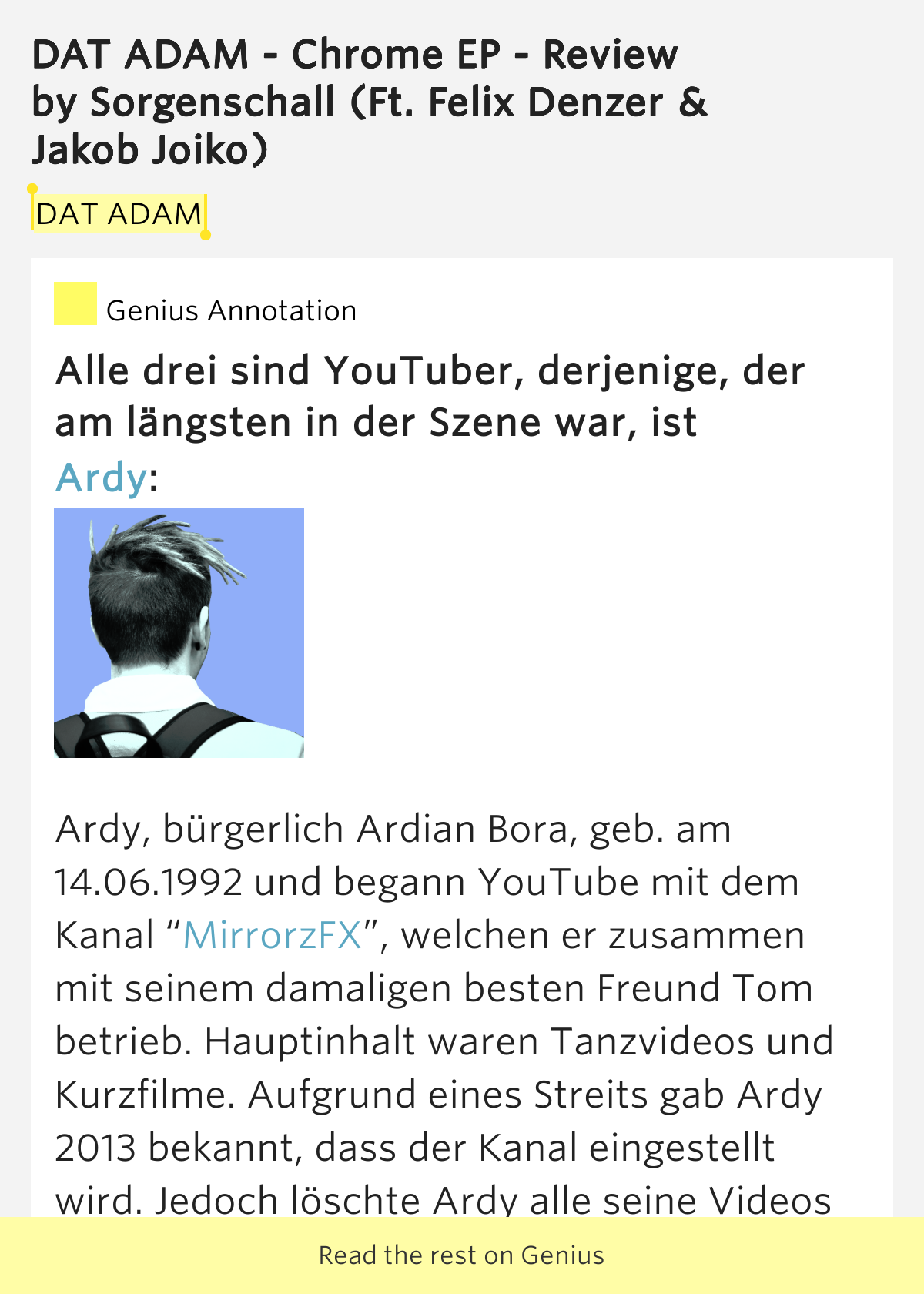 Dat Adam Chrome Ep Free Mp3 Download DAT ADAM – DAT ADAM - Chrome EP - Review Meaning