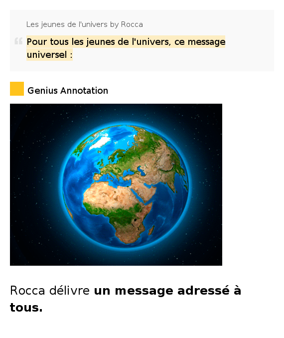 Rocca - Les Jeunes De L'Univers Rocca - Les Jeunes De L'Univers