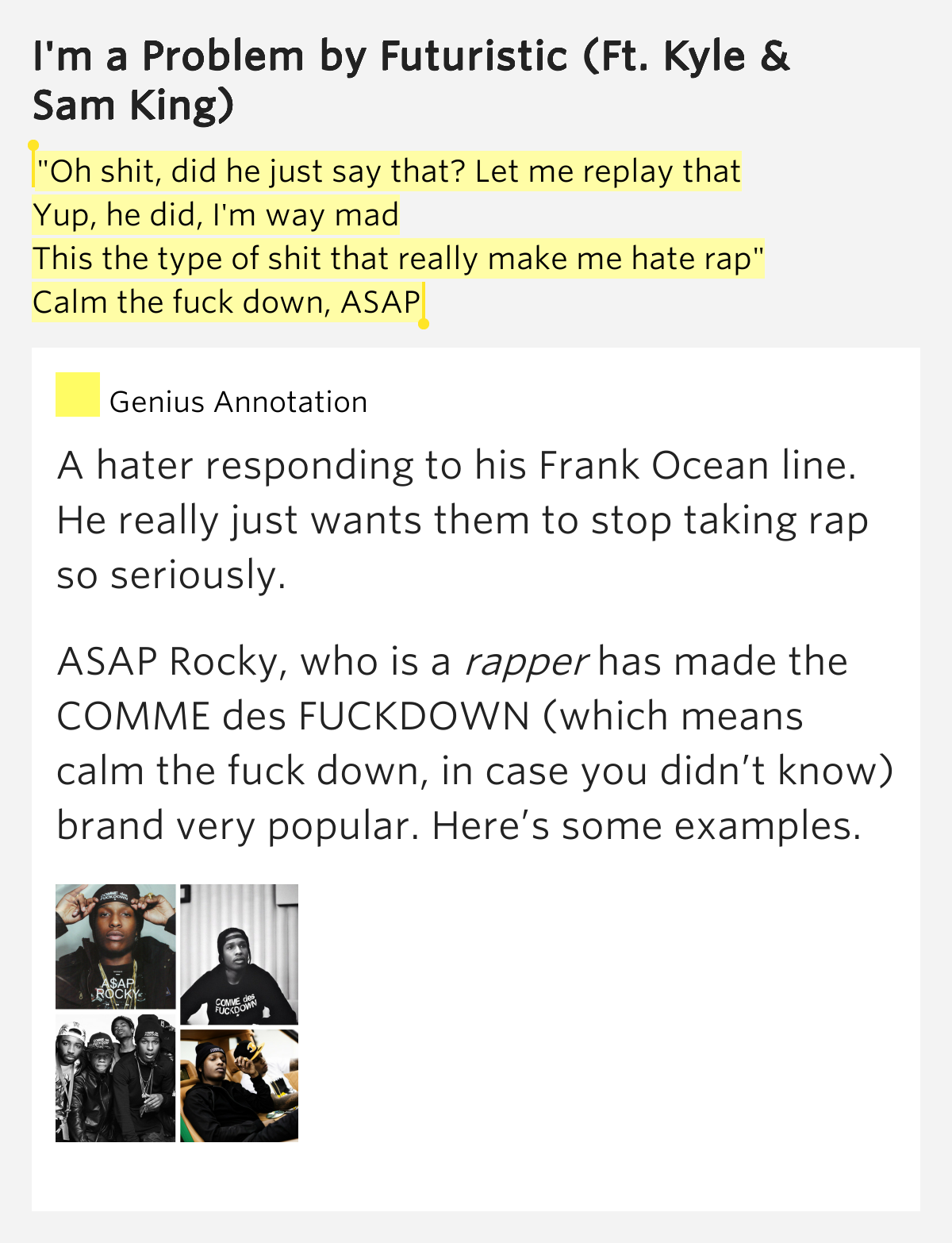 calm the fuck down lyrics french teenie licking free pics