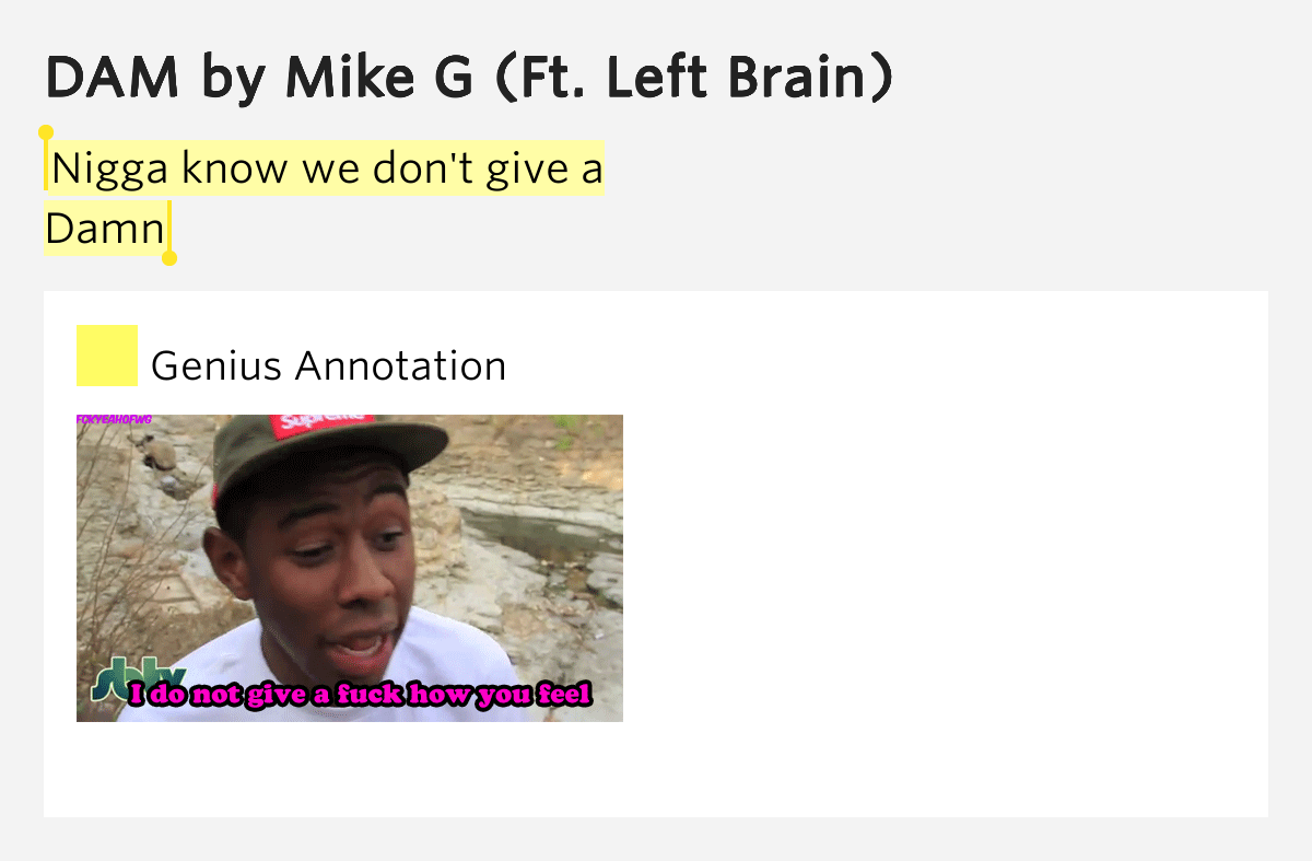 DON T GIVE A DAMN LYRICS don t give a damn lyrics: