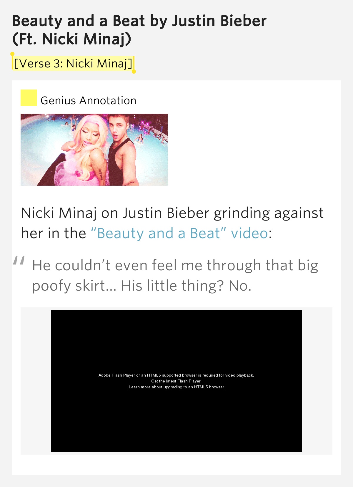 rap verse meaning a Beat Minaj] 3: â Nicki Beauty Lyrics [Verse Meaning and