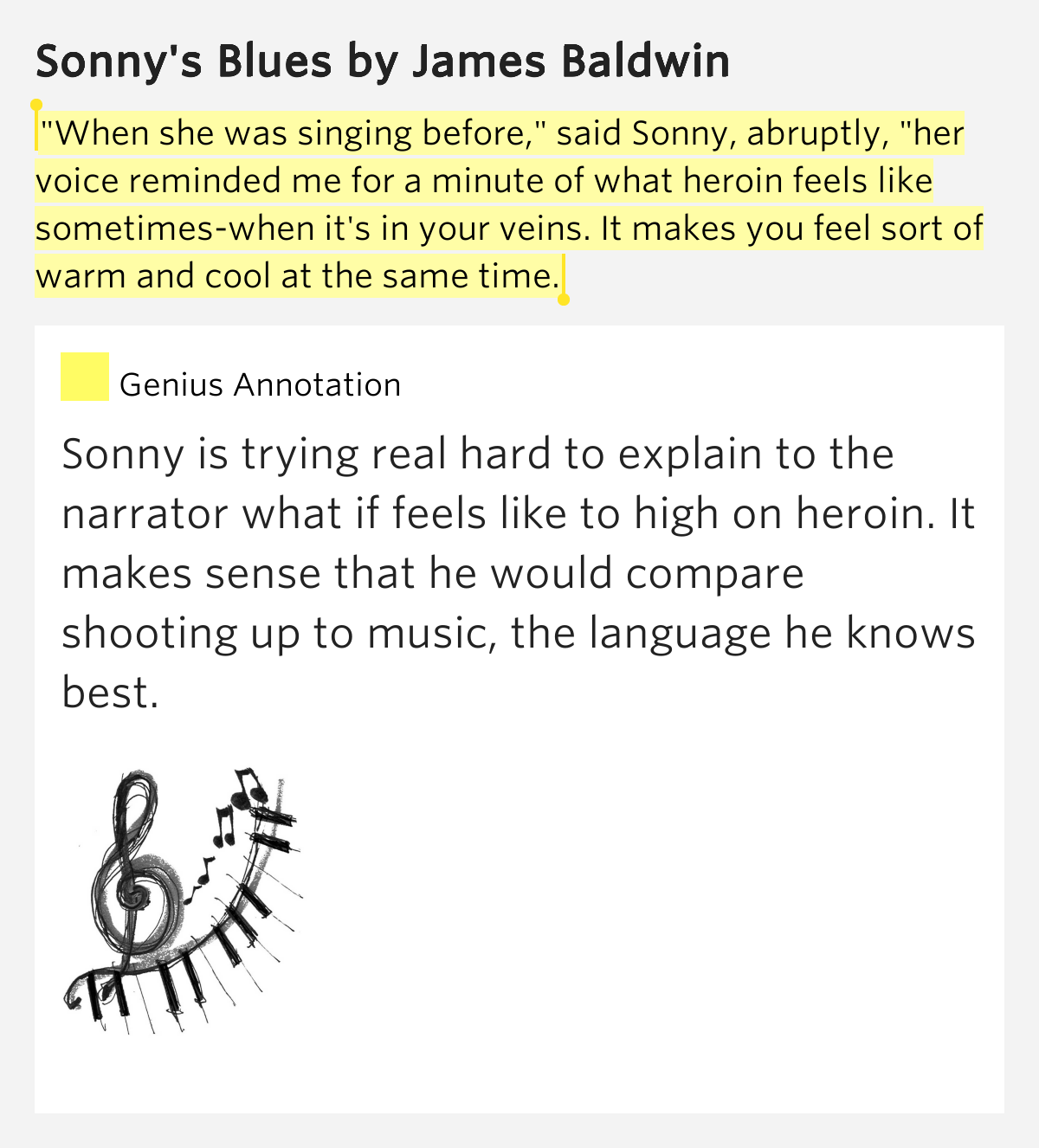 compare and contrast sonny s blues by james baldwin James baldwin’s novel sonny’s blues illustrates the life of the narrator and the relationship he has with his drug addict brother the juxtaposition of these two. compare and contrast sonny s blues by james baldwin James baldwin’s novel sonny’s blues illustrates the life of the narrator and the relationship he has with his drug addict brother the juxtaposition of these two.