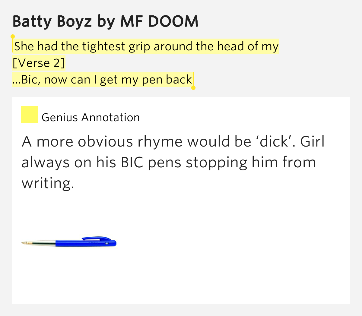 She had the tightest grip around the head of my /.. Batty Boyz