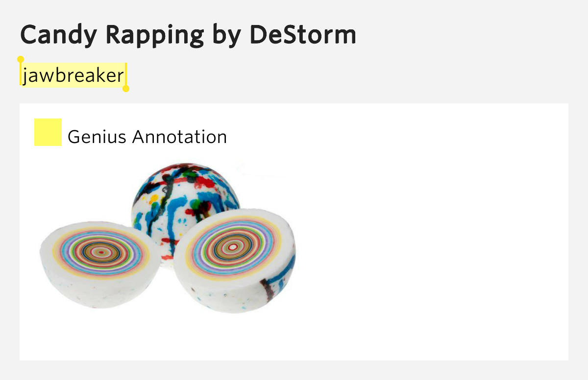 Jawbreaker Candy Rapping Lyrics Meaning