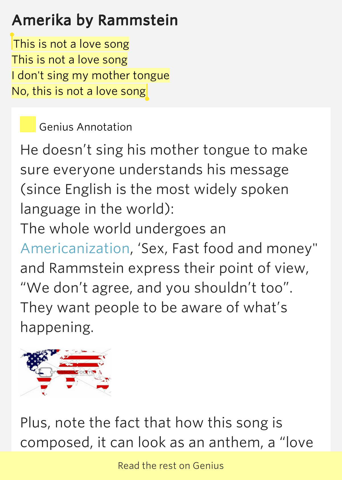 This Is Not A Love Song Lyrics