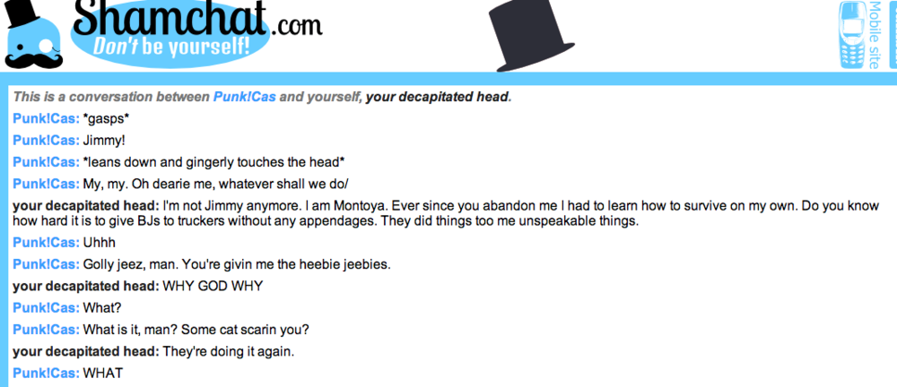 i just discovered shamchat genius