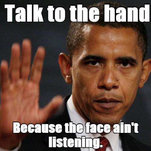 Image result for Image Talk to the hand face not listening