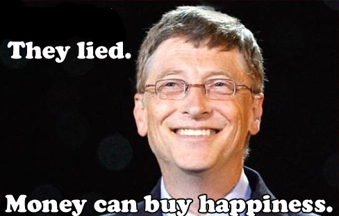 Money doesn't bring happiness quotes picture