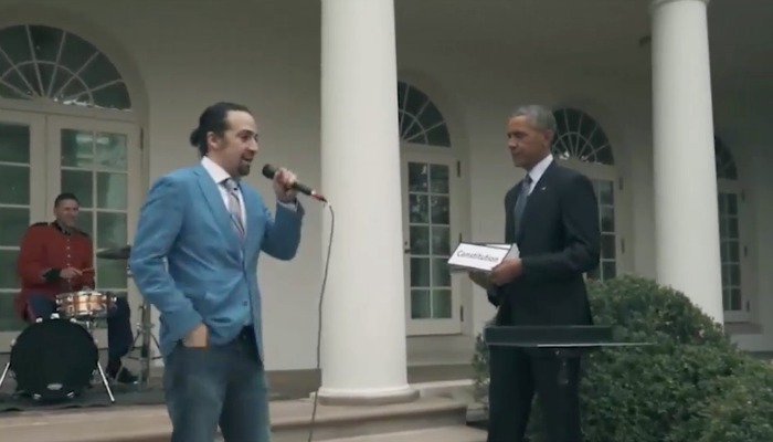 Lin Manuel Miranda Rapping Here’s Lin-Manuel Miranda’s Line-By-Line Rap To President Obama | Genius