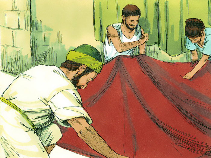 And we did not eat anyone's bread without paying for it; but with toil