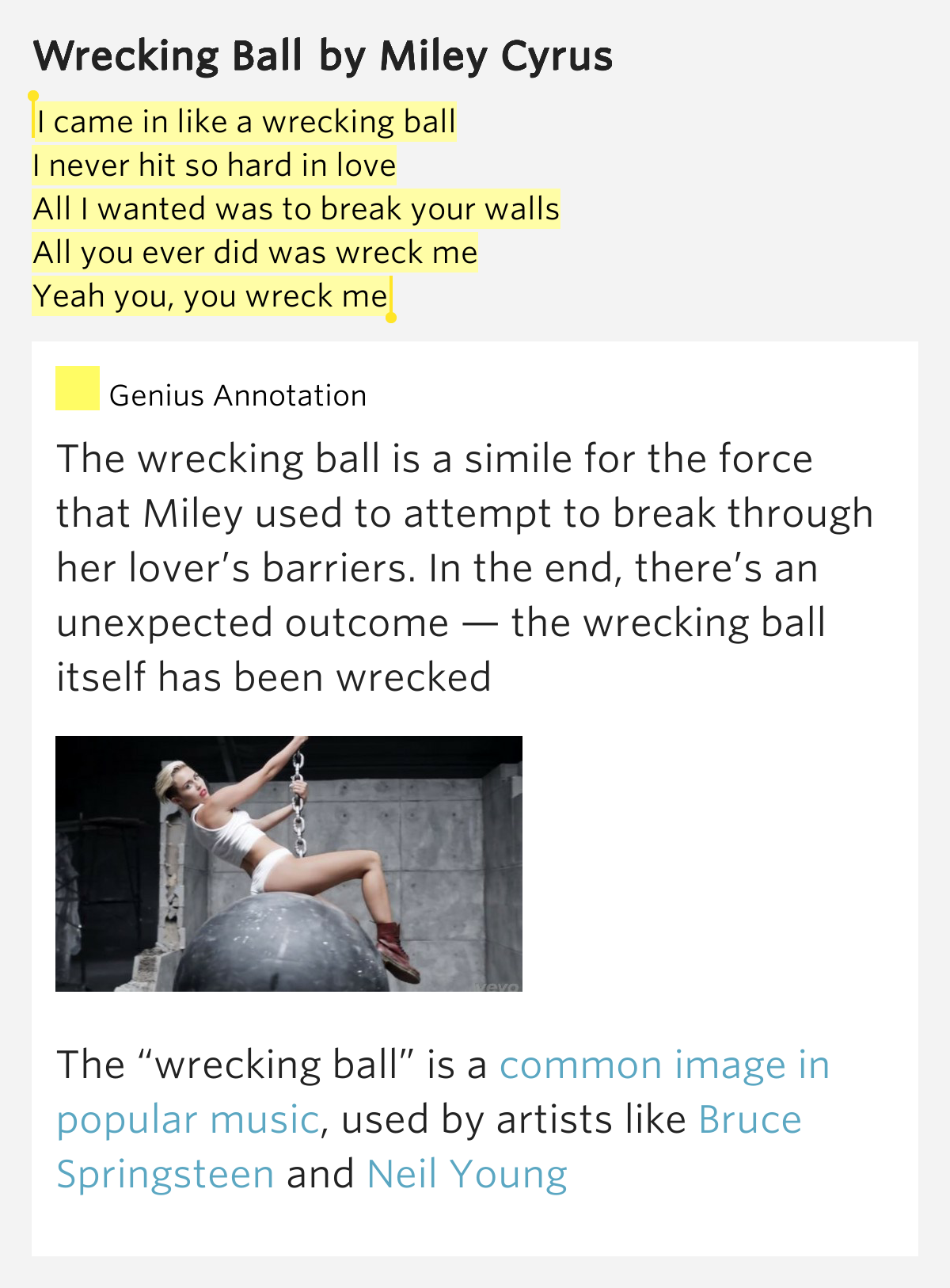 Like A Wrecking Ball Lyrics – Wrecking Ball Paroles – KQJJX