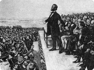 lincoln delivered the gettysburg address