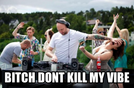 bitch dont kill my vibe meme