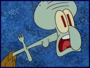 Squidward chokes on fork for 10 minutes Squidward chokes on fork for 10 minutes