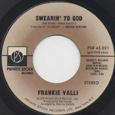 Frankie Valli - Swearin